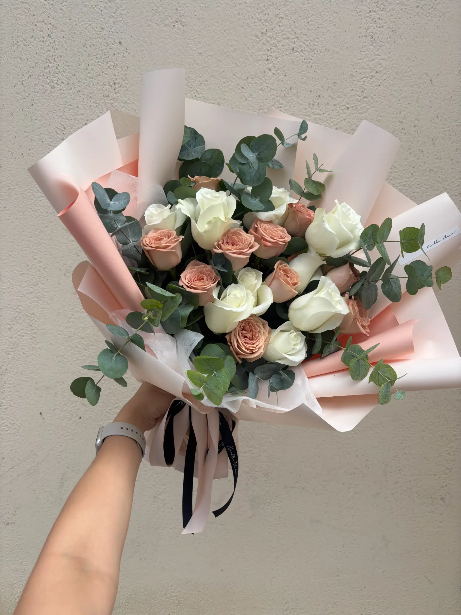 Vibrant mixed flower arrangement