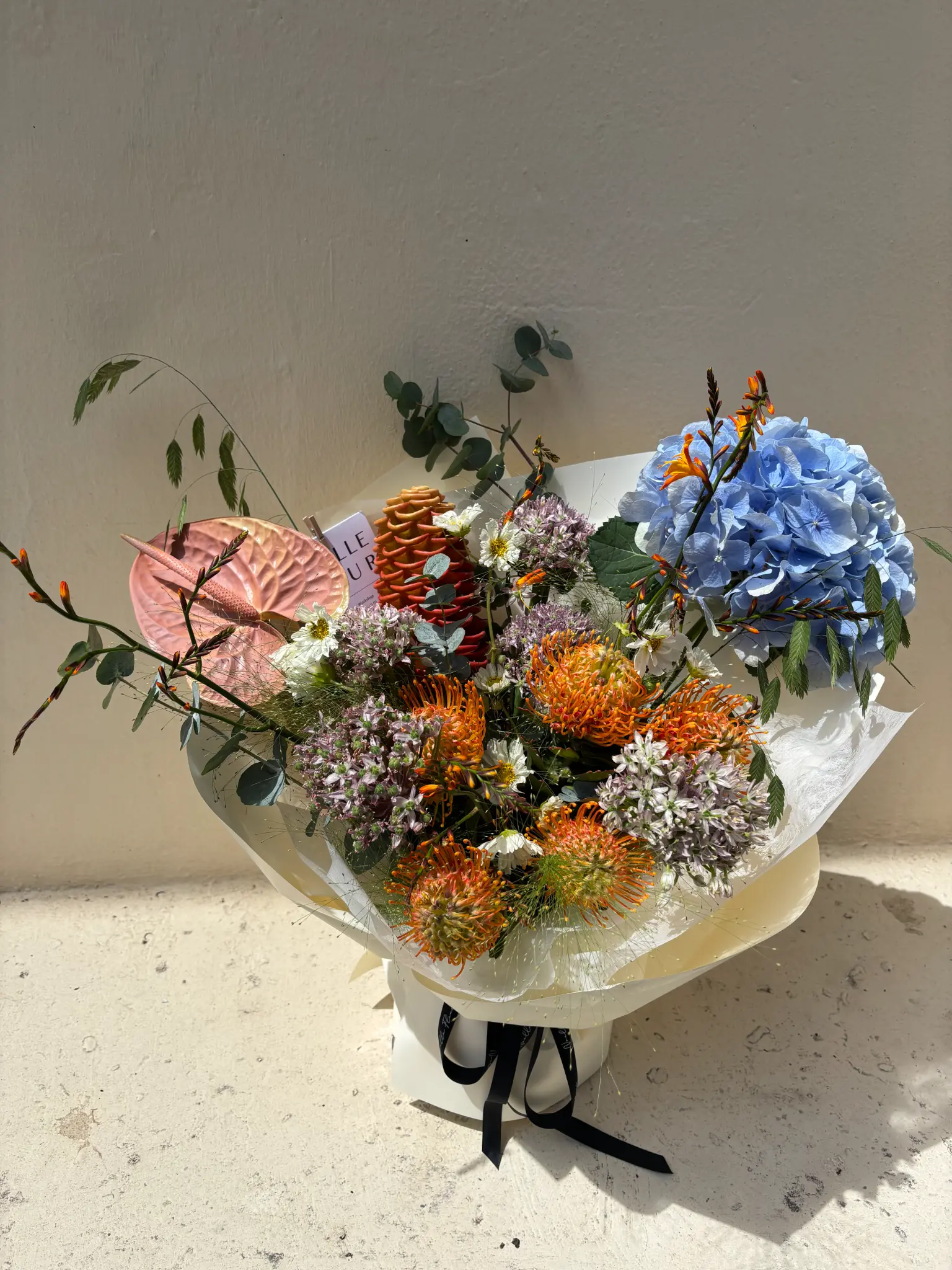 Soft pastel flower arrangement