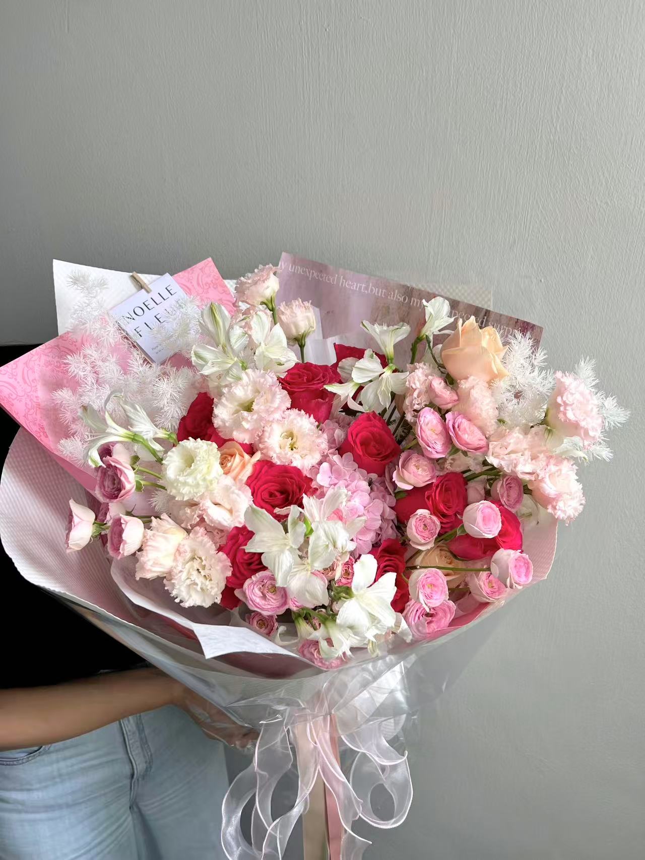 Colorful mixed flower bouquet